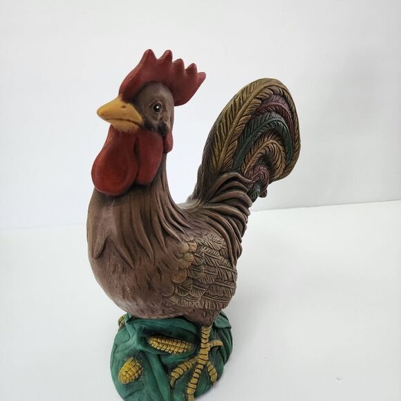 Handpainted Large Ceramic Rooster - Picture 1 of 7